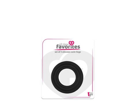 ALL TIME FAVORITES 3 SILICONE COCKRINGS - 2