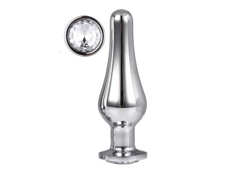 Korek analny Gleaming Love aluminiowy srebrny L 12,7 cm - 2