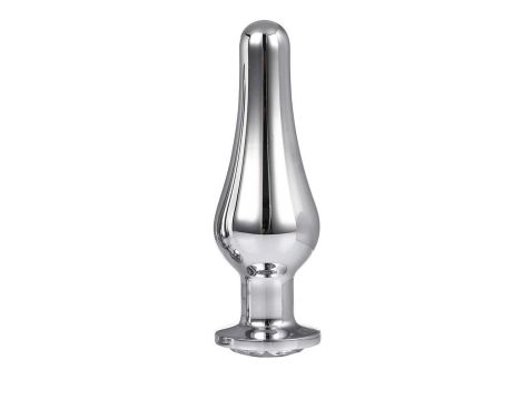 Korek analny Gleaming Love aluminiowy srebrny L 12,7 cm - 3
