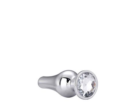 Korek analny Gleaming Love aluminiowy srebrny L 12,7 cm