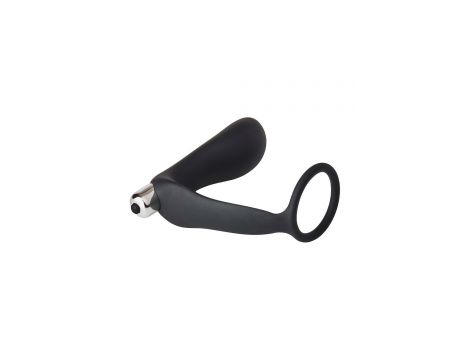 FANTASSTIC VIBRATING ANAL PLUG WITH COCKRING BLACK - 3