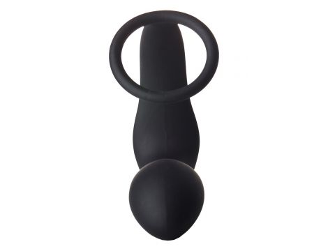 FANTASSTIC VIBRATING ANAL PLUG WITH COCKRING BLACK - 4