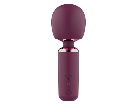 Wibrator wand Glam Bold silikonowy USB 18 cm - 2