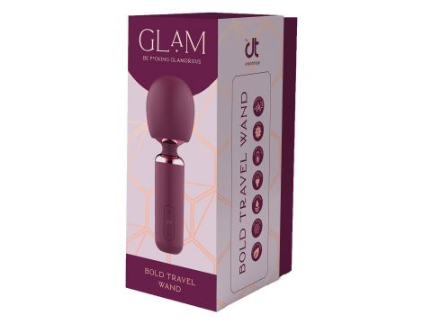 Wibrator wand Glam Bold silikonowy USB 18 cm - 5