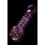 GLAZE GLASS ROSEBUD SPIRAL G-SPOT DILDO - 4