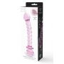 GLAZE GLASS ROSEBUD SPIRAL G-SPOT DILDO - 2