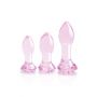 GLAZE GLASS ROSEBUD ANAL TRANING SET - 5