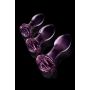 GLAZE GLASS ROSEBUD ANAL TRANING SET - 3