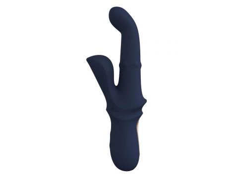 Wibrator króliczek Dreamtoys Iris Duo z kuleczkami niebieski - 3
