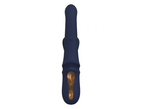 Wibrator króliczek Dreamtoys Iris Duo z kuleczkami niebieski - 5