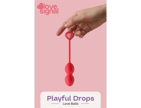 Kulki miłosne Playful Drops Dream Toys silikonowe 17,5 cm - 8
