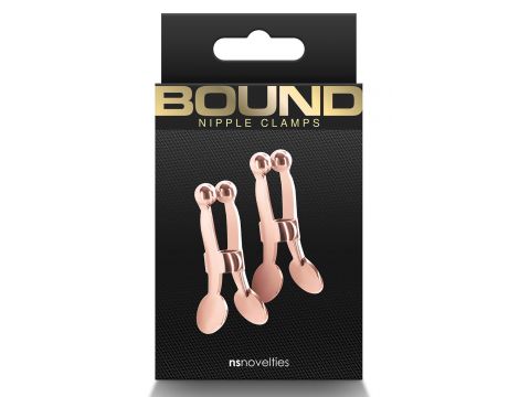 BOUND NIPPLE CLAMPS C1 ROSE GOLD - 2