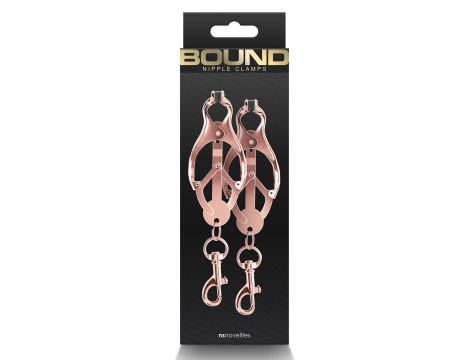 BOUND NIPPLE CLAMPS C3 ROSE GOLD - 2