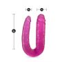 B YOURS DOUBLE HEADED DILDO PINK - 2