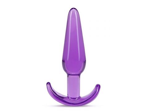Korek analny B Yours Slim fioletowy TPE 10,8 cm - 2