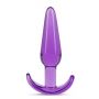 Korek analny B Yours Slim fioletowy TPE 10,8 cm - 3
