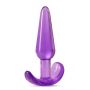 Korek analny B Yours Slim fioletowy TPE 10,8 cm - 2