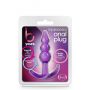 Korek analny potrójny koralik Blush B Yours fioletowy TPE - 6