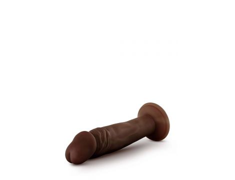 DR. SKIN PLUS 6 INCH POSABLE DILDO CHOCOLATE - 2