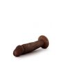 DR. SKIN PLUS 6 INCH POSABLE DILDO CHOCOLATE - 3