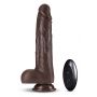 DR. SKIN SILICONE DR. MURPHY 8Â INCH THRUSTING DILDO CHOCOLATE - 4