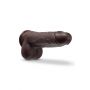 DR. SKIN SILICONE DR. MURPHY 8Â INCH THRUSTING DILDO CHOCOLATE - 2