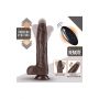 DR. SKIN SILICONE DR. MURPHY 8Â INCH THRUSTING DILDO CHOCOLATE - 3