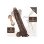 DR. SKIN SILICONE DR. MURPHY 8Â INCH THRUSTING DILDO CHOCOLATE - 6