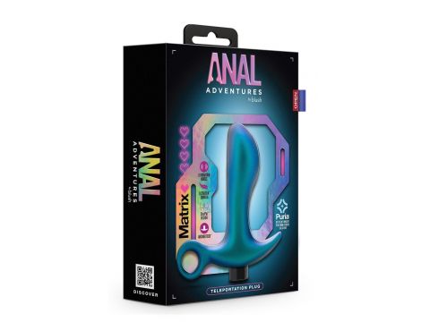 ANAL ADVENTURES MATRIX TELEPORTATION PLUG LUNAR BLUE - 5