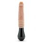DR. SKIN SILICONE DR. KNIGHT THRUSTING GYRATING VIBRATING DILDO BEIGE - 2