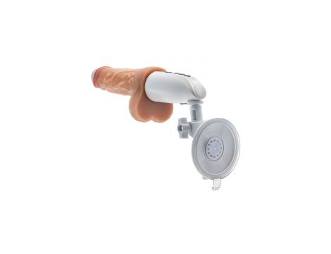 DR. SKIN SILICONE DR. HAMMER 7 INCH THRUSTING DILDO WITH HANDLE BEIGE