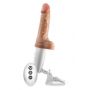 DR. SKIN SILICONE DR. HAMMER 7 INCH THRUSTING DILDO WITH HANDLE BEIGE - 4