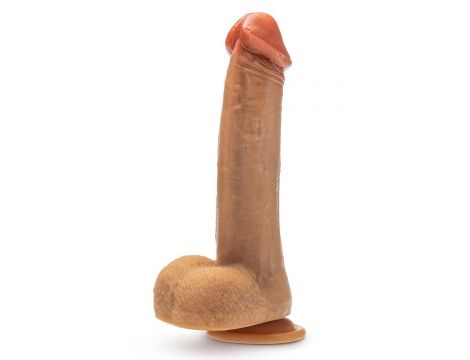 DR. SKIN SILICONE DR. PHILLIPS 8.5 INCH THRUSTING DILDO TAN