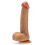 DR. SKIN SILICONE DR. PHILLIPS 8.5 INCH THRUSTING DILDO TAN - 2