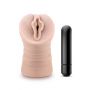 Masturbator wibrujący Destini beżowy 13 cm - 2