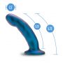 Dildo silikonowe Temptasia Rebellion niebieskie 14 cm - 7