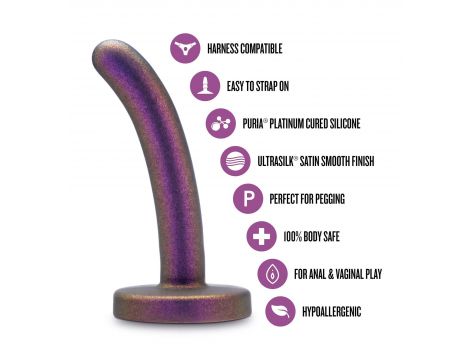 Dildo silikonowe Temptasia Surrender Peg Beginner fioletowe 12 cm - 9