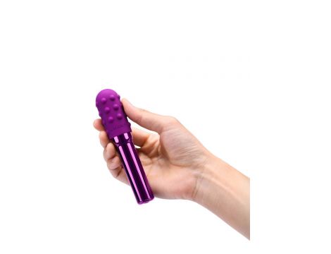 Wibrator mini Le Wand Grand Bullet wiśniowy USB - 4
