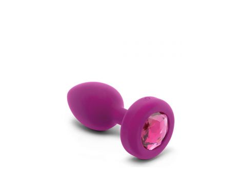 B-VIBE VIBRATING JEWEL PLUG S/M FUCHSIA