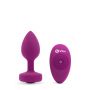 B-VIBE VIBRATING JEWEL PLUG S/M FUCHSIA - 3