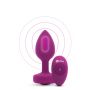 B-VIBE VIBRATING JEWEL PLUG S/M FUCHSIA - 4
