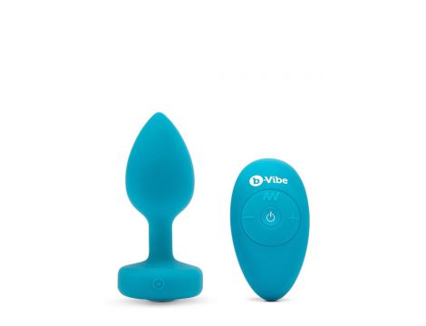 B-VIBE VIBRATING JEWEL PLUG S/M TEAL