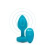B-VIBE VIBRATING JEWEL PLUG S/M TEAL - 3