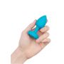 B-VIBE VIBRATING JEWEL PLUG S/M TEAL - 4