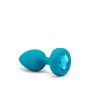 B-VIBE VIBRATING JEWEL PLUG S/M TEAL - 5