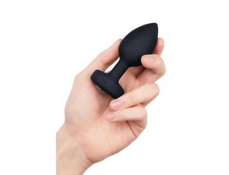 B-VIBE VIBRATING JEWEL PLUG M/L BLACK - 3