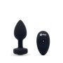 B-VIBE VIBRATING JEWEL PLUG M/L BLACK - 2