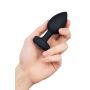 B-VIBE VIBRATING JEWEL PLUG M/L BLACK - 4