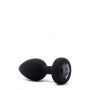 B-VIBE VIBRATING JEWEL PLUG M/L BLACK - 3