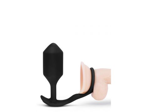 B-VIBE VIBRATING SNUG & TUG XL BLACK - 4